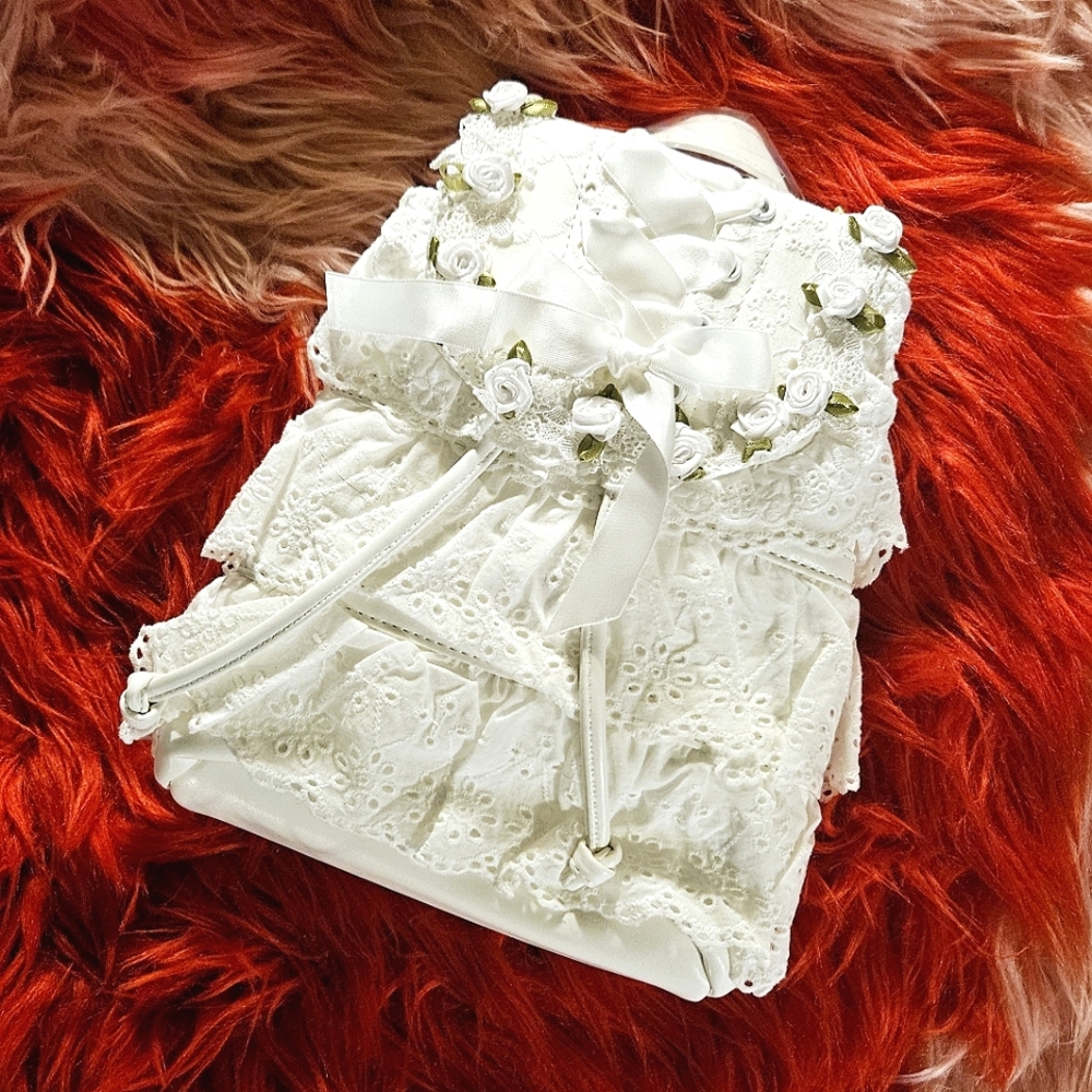 Sugar Thrillz: "Ribbon In The Sky" White Mini Backpack, BNWT, Dolls Kill